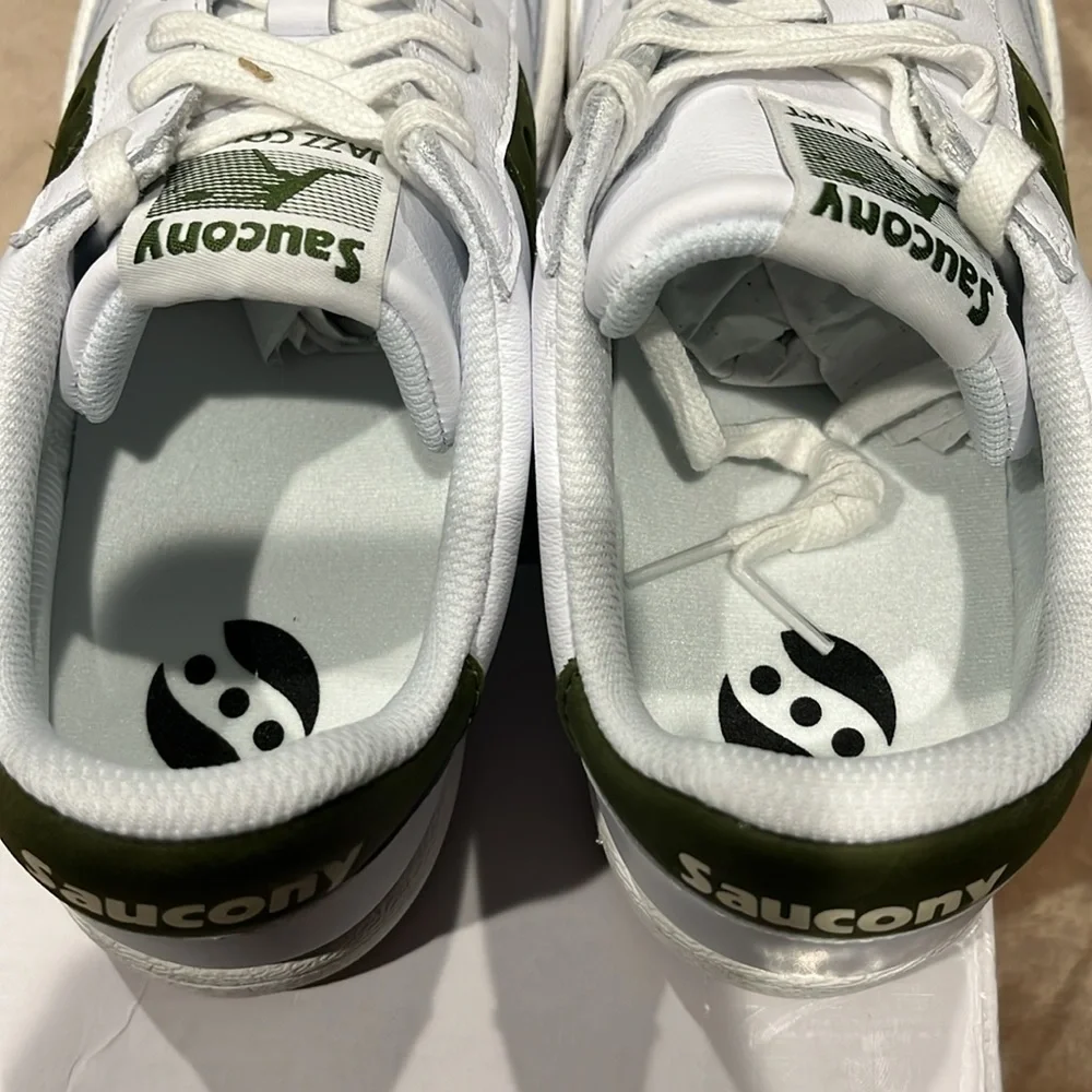 Saucony Jazz Court White Black shoes S70555-5 Size 8.5 - Picture 6 of 8